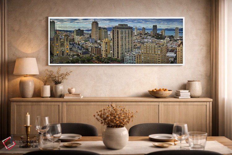 تابلو دکوراتیو San Francisco, California, USA 2011,ساختمان ها در شهر م… اثر پانورامیک ایمجز - D2W