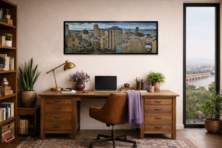 تابلو دکوراتیو San Francisco, California, USA 2011,ساختمان ها در شهر م… اثر پانورامیک ایمجز - D3B