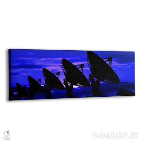 تابلو دکوراتیو سایه نمای دیش های ماهواره ای اثر پانورامیک ایمجز - نمای پرسپکتیو محصول