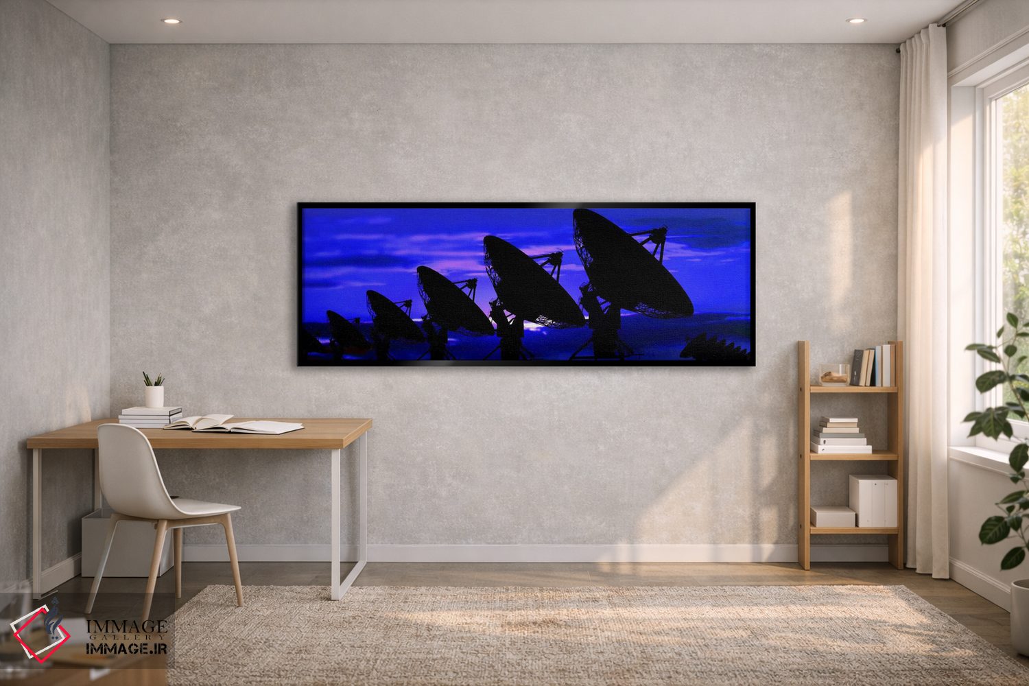 تابلو دکوراتیو سایه نمای دیش های ماهواره ای اثر پانورامیک ایمجز - D2B