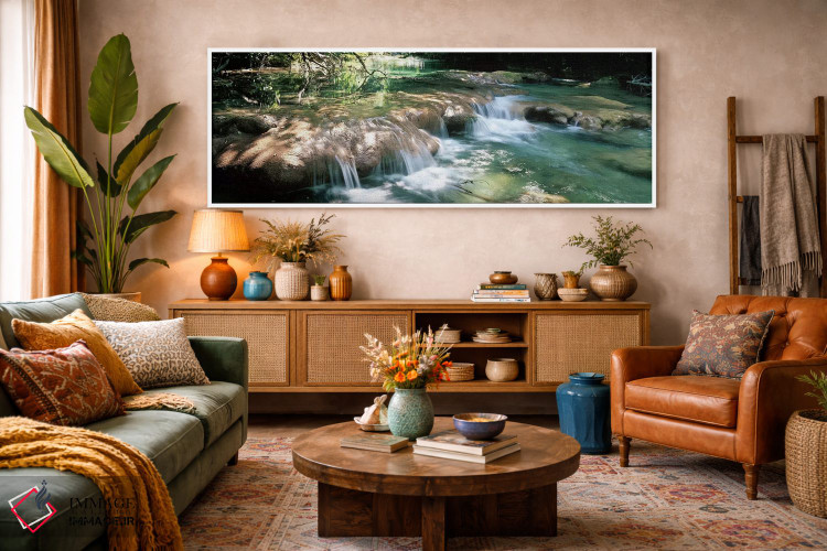 تابلو دکوراتیو Siagnole River, Provence-Alpes-Cote d'Azur, France,رود… اثر پانورامیک ایمجز - D3W