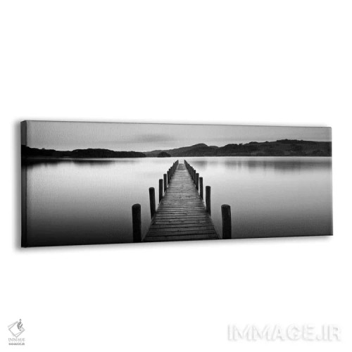 تابلو دکوراتیو اسکله دریاچه اثر فوتوآی ان سی استودیو - نمای پرسپکتیو محصول