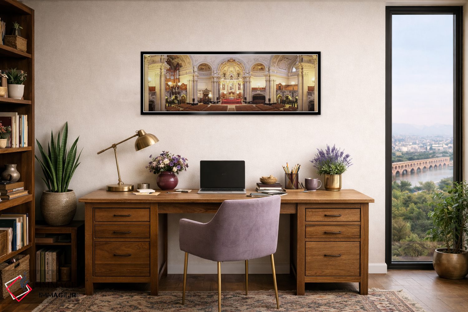 تابلو دکوراتیو Berlin Cathedral, Berlin, Germany,فضای داخلی کلیسای جام… اثر پانورامیک ایمجز - D1B