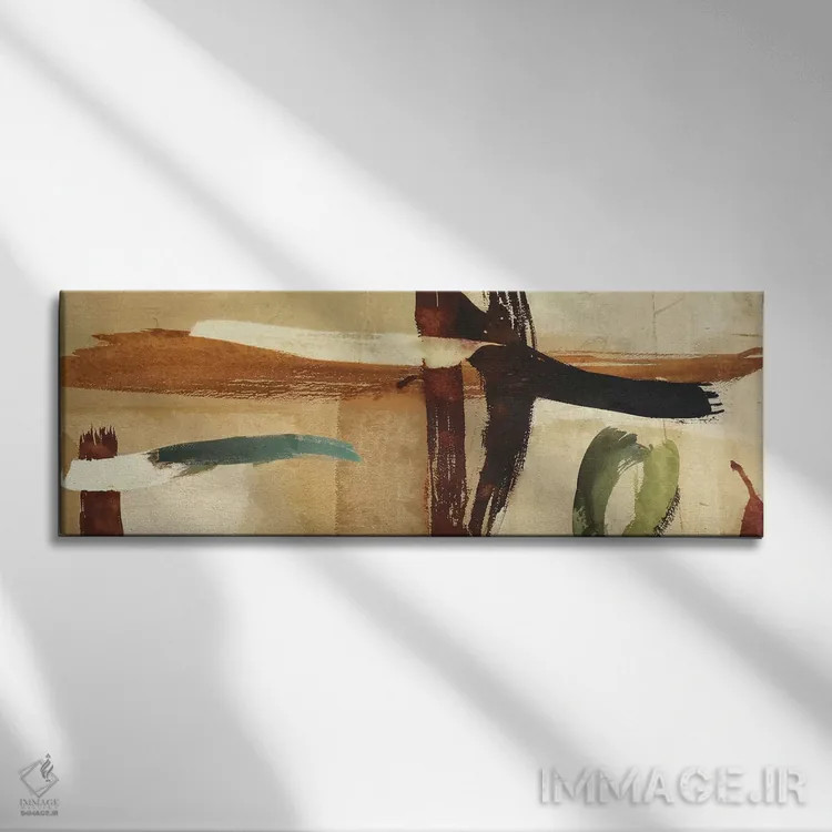 تابلو دکوراتیو امواج مثبت اثر پاتریک لنگهام - نمای روبهرو روی دیوار