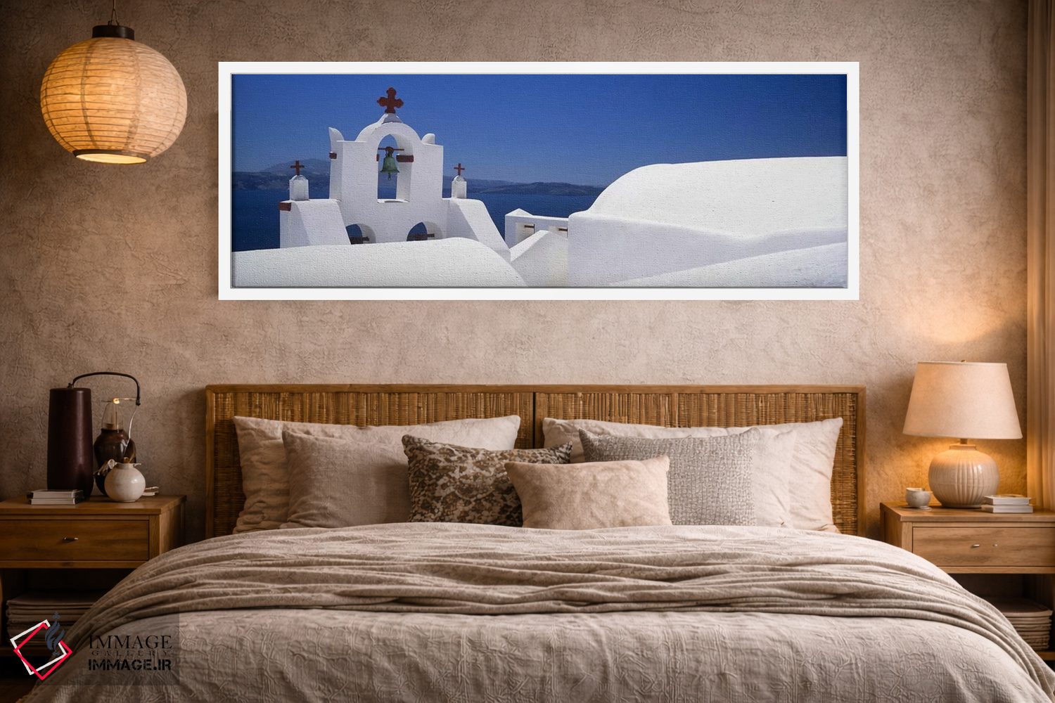 تابلو دکوراتیو Oia, Santorini, Cyclades Islands, Greece,کلیسا، اویا، س… اثر پانورامیک ایمجز - D4W