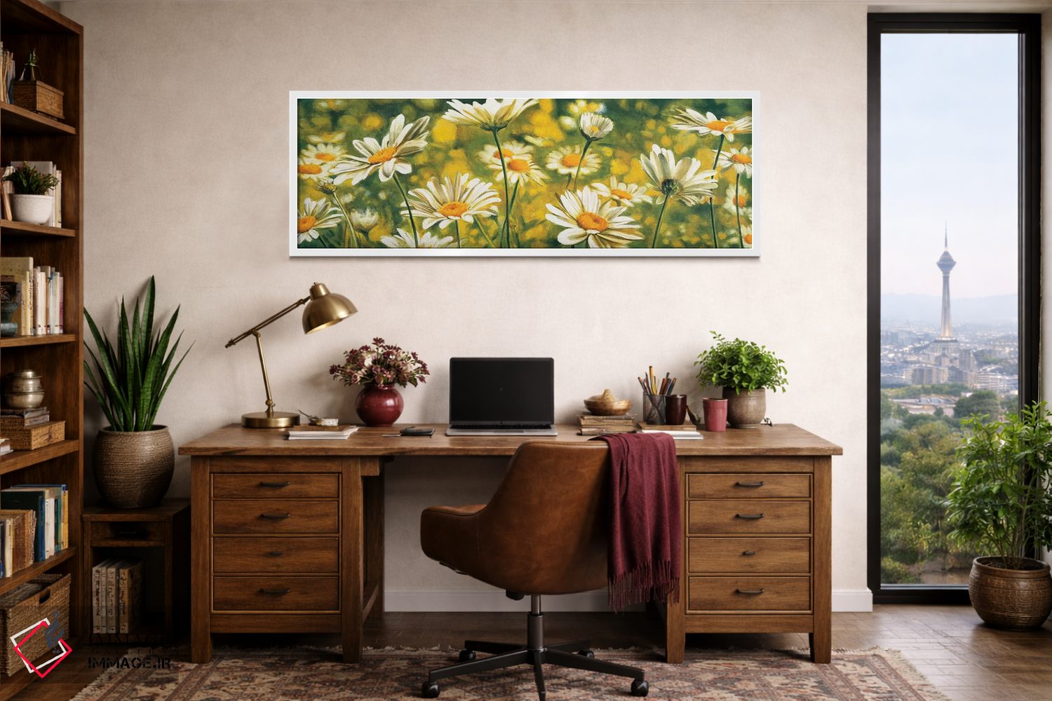 تابلو دکوراتیو نغمه گل های مروارید اثر پیر ویوله - D1W