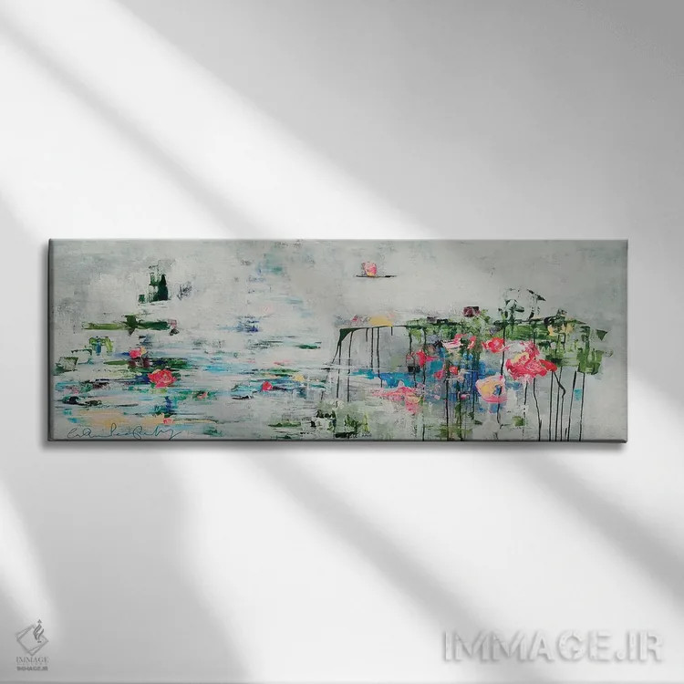 تابلو انتزاعی پرنتوم اثر کترین پنینگتون مایر - نمای روبهرو روی دیوار