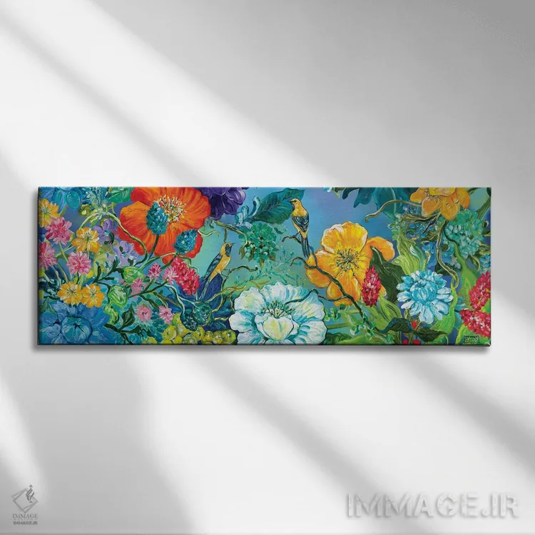 تابلو دکوراتیو باغ زندگی اثر پائولینا تاپیا - نمای روبهرو روی دیوار
