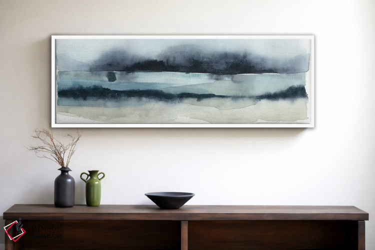 تابلو دکوراتیو دریای طوفانی دو اثر گریس پاپ - D1W