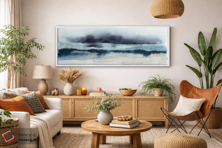 تابلو دکوراتیو دریای طوفانی یک اثر گریس پاپ - D3W