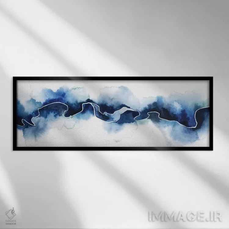 تابلو دکوراتیو شکست یخچالی II اثر گریس پاپ - نمای قابدار مشکی