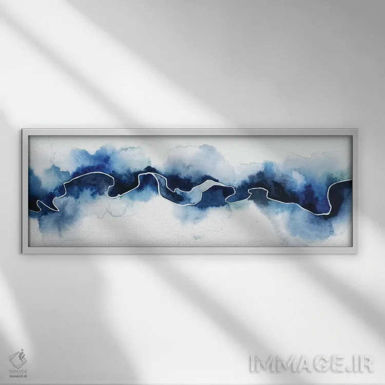 تابلو دکوراتیو شکست یخچالی II اثر گریس پاپ - نمای قابدار سفید