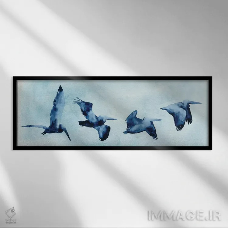 تابلو دکوراتیو جوجه تیغی های ساحلی II اثر گریس پاپ - نمای قابدار مشکی