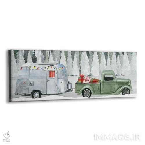 تابلو دکوراتیو سفر جاده ای تعطیلات II اثر گریس پاپ - نمای پرسپکتیو محصول