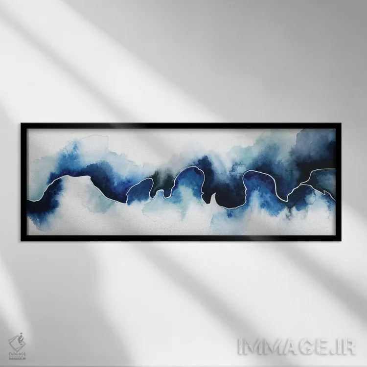 تابلو دکوراتیو شکست یخچالی I اثر گریس پاپ - نمای قابدار مشکی