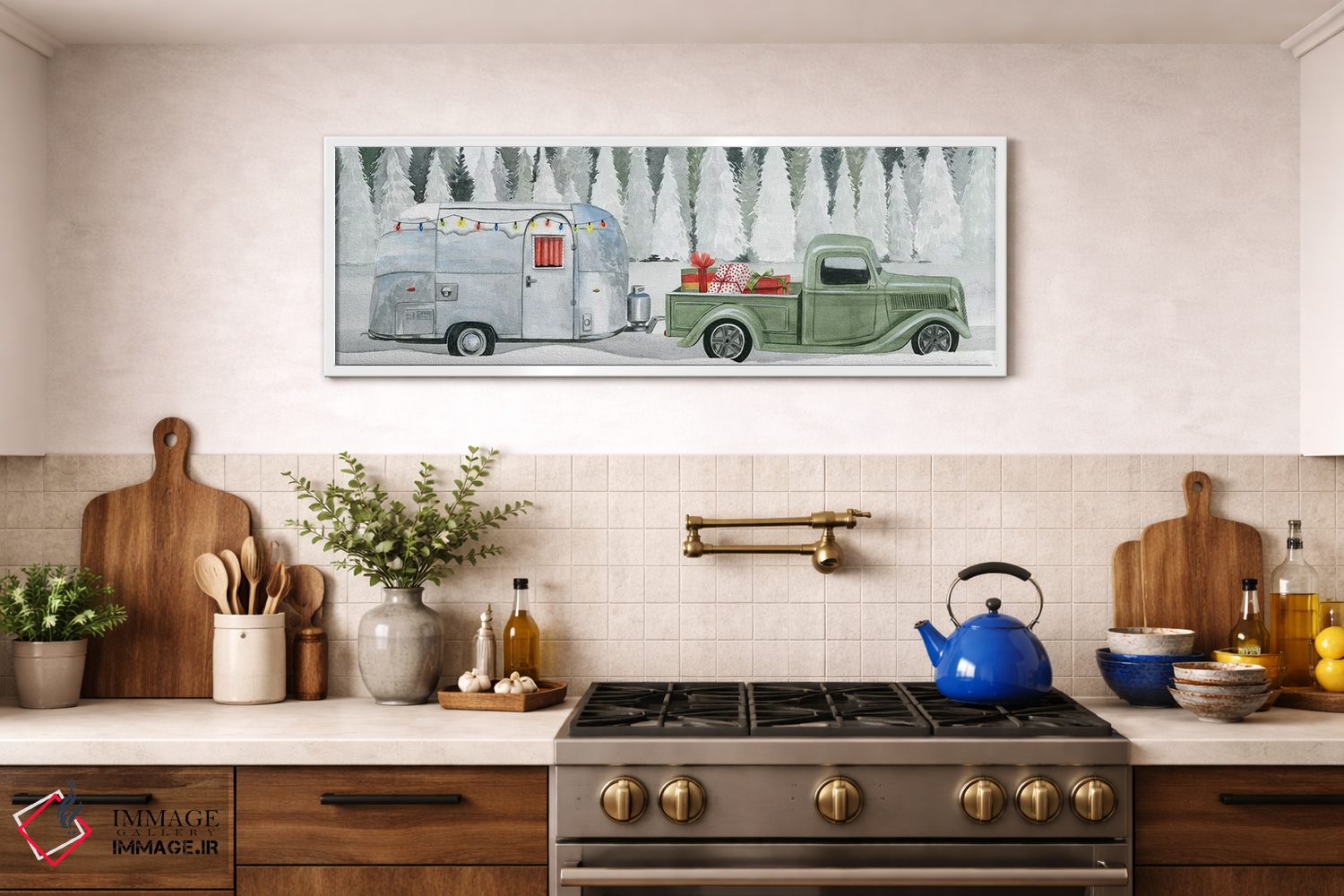 تابلو دکوراتیو سفر جاده ای تعطیلات II اثر گریس پاپ - D1W