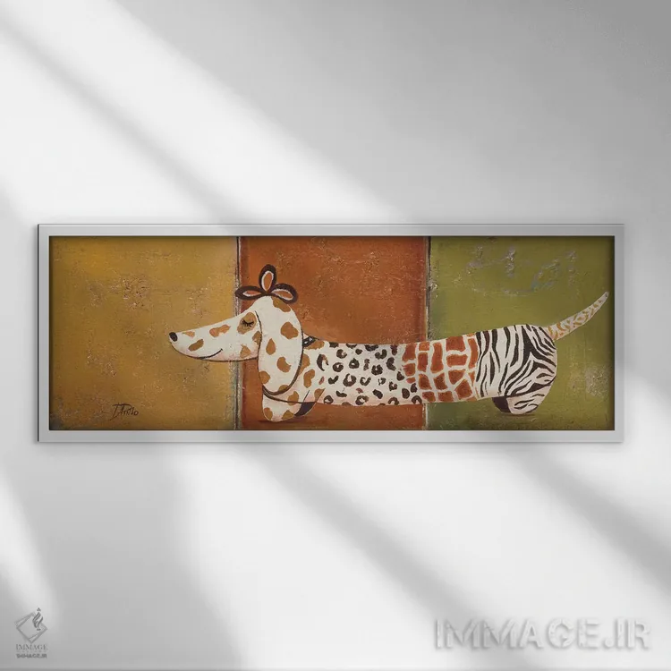 تابلو دکوراتیو توله مد روز یکم اثر پاتریشیا پینتو - نمای قابدار سفید