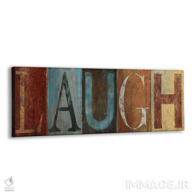 تابلو مدرن خنده اثر پاتریشیا پینتو - نمای پرسپکتیو محصول