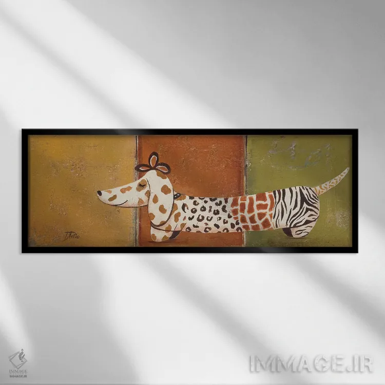 تابلو دکوراتیو توله مد روز یکم اثر پاتریشیا پینتو - نمای قابدار مشکی