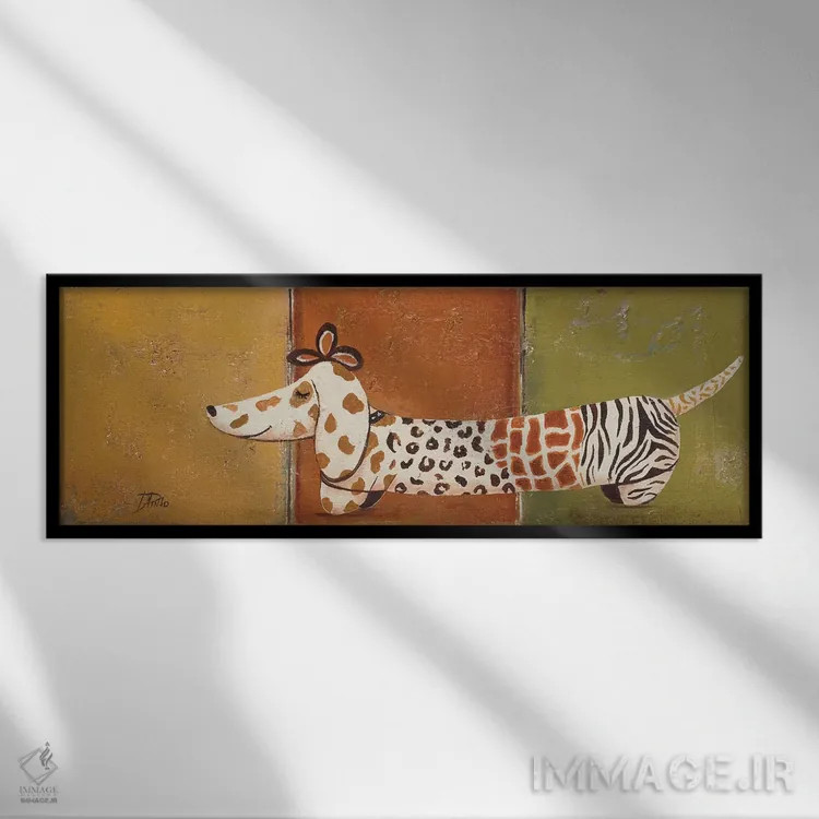 تابلو دکوراتیو توله مد روز یکم اثر پاتریشیا پینتو - نمای قابدار مشکی
