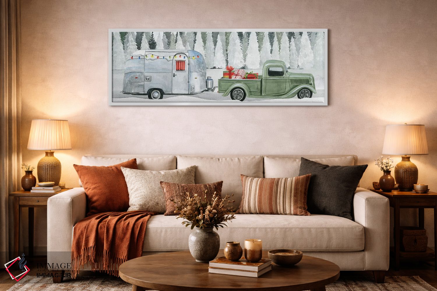 تابلو دکوراتیو سفر جاده ای تعطیلات II اثر گریس پاپ - D4W