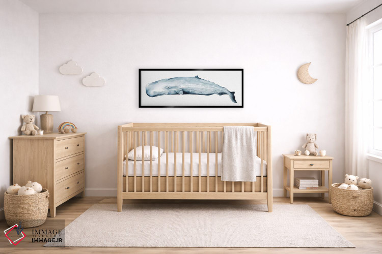 تابلو دکوراتیو پرتره نهنگ دوم اثر گریس پاپ - D6B