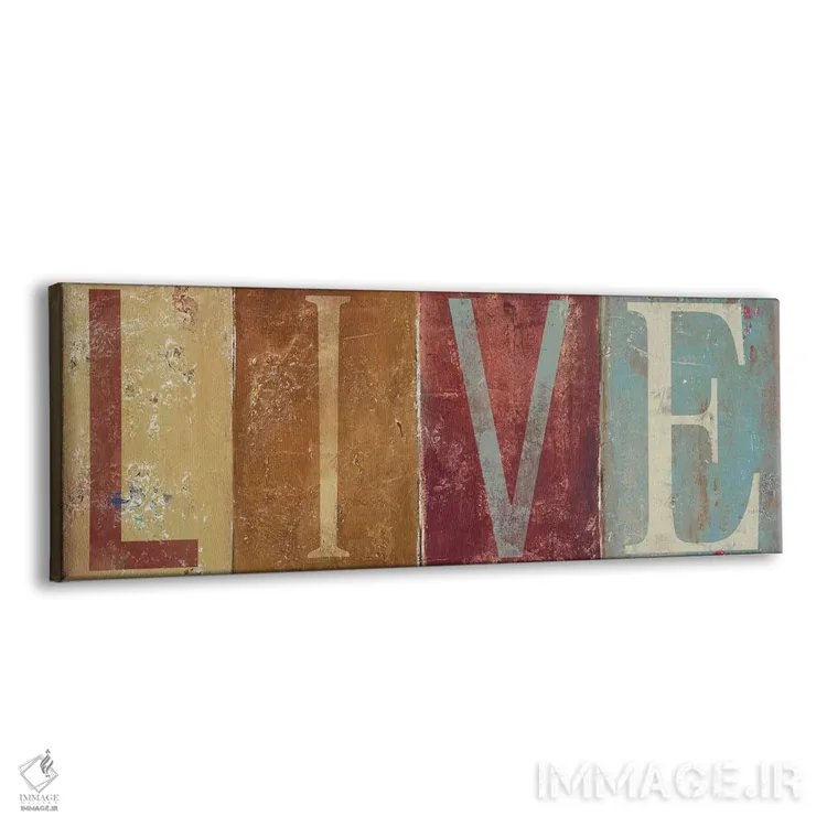 تابلو مدرن زندگی کن اثر پاتریشیا پینتو - نمای پرسپکتیو محصول