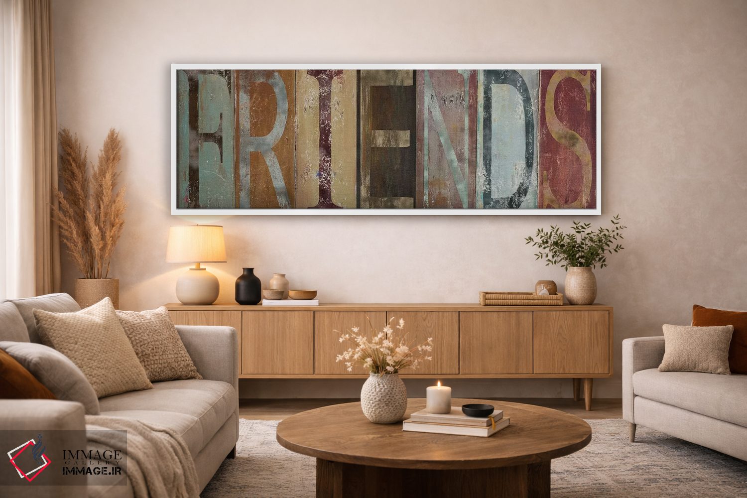 تابلو مدرن دوستان اثر پاتریشیا پینتو - D4W