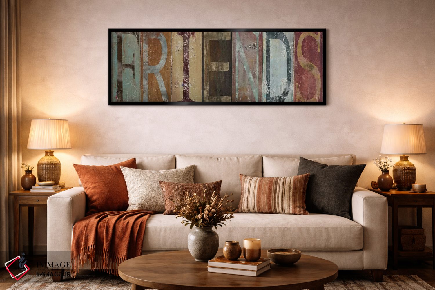 تابلو مدرن دوستان اثر پاتریشیا پینتو - D6B