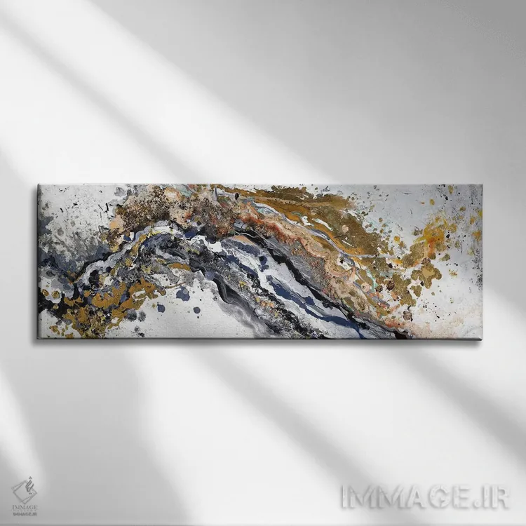 تابلو دکوراتیو آشوب اثر پاتریشیا پینتو - نمای روبهرو روی دیوار