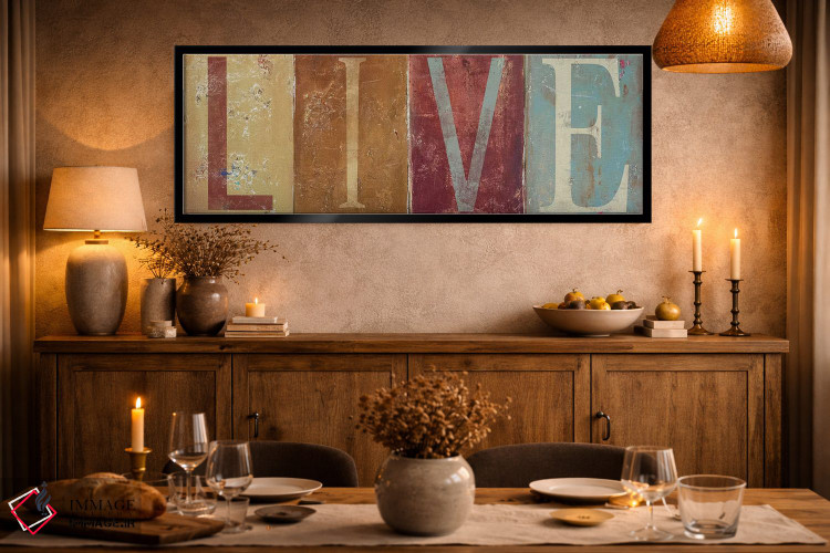 تابلو مدرن زندگی کن اثر پاتریشیا پینتو - D2B