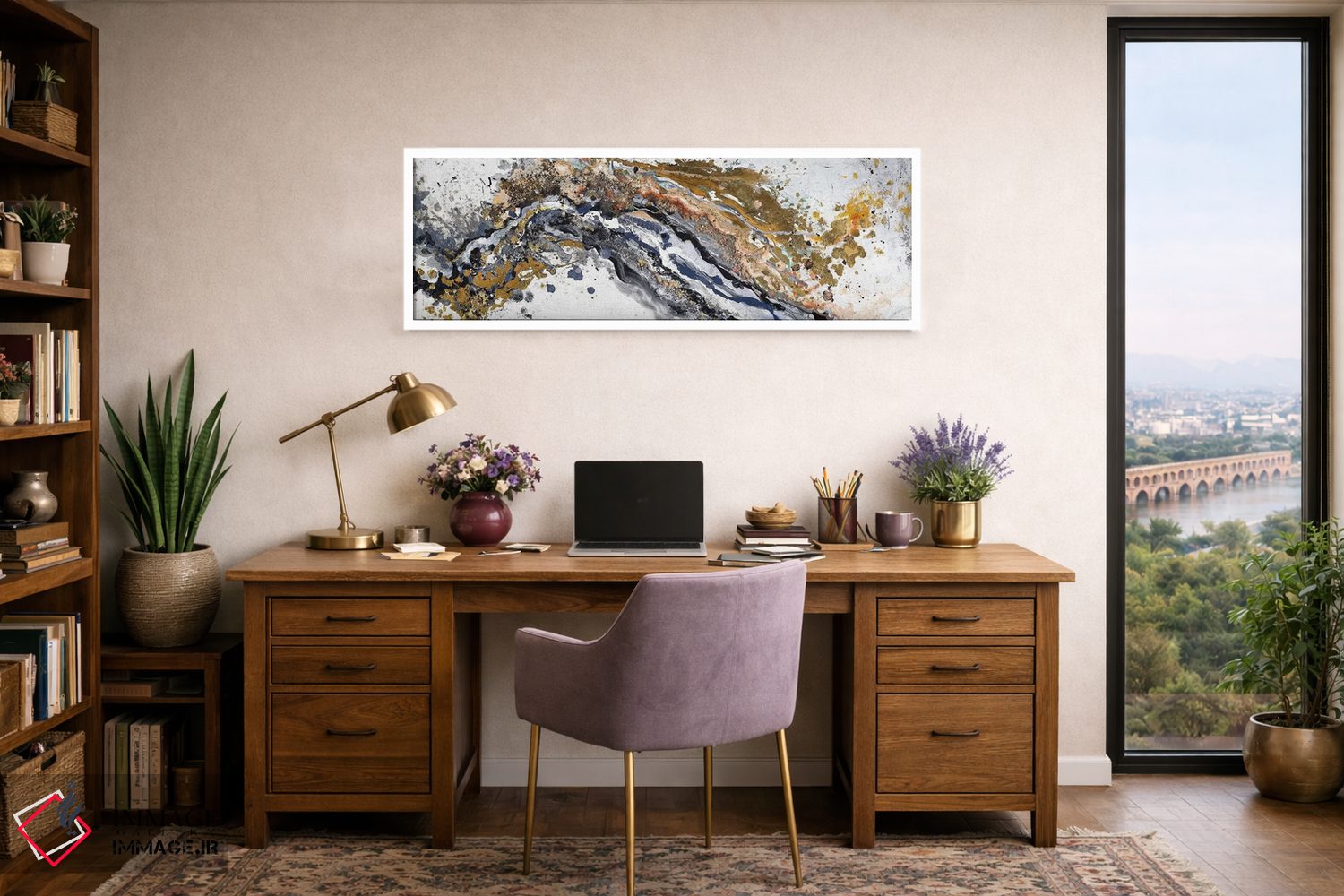 تابلو دکوراتیو آشوب اثر پاتریشیا پینتو - D1W