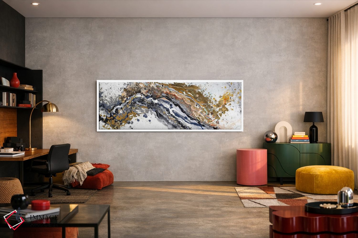 تابلو دکوراتیو آشوب اثر پاتریشیا پینتو - D4W