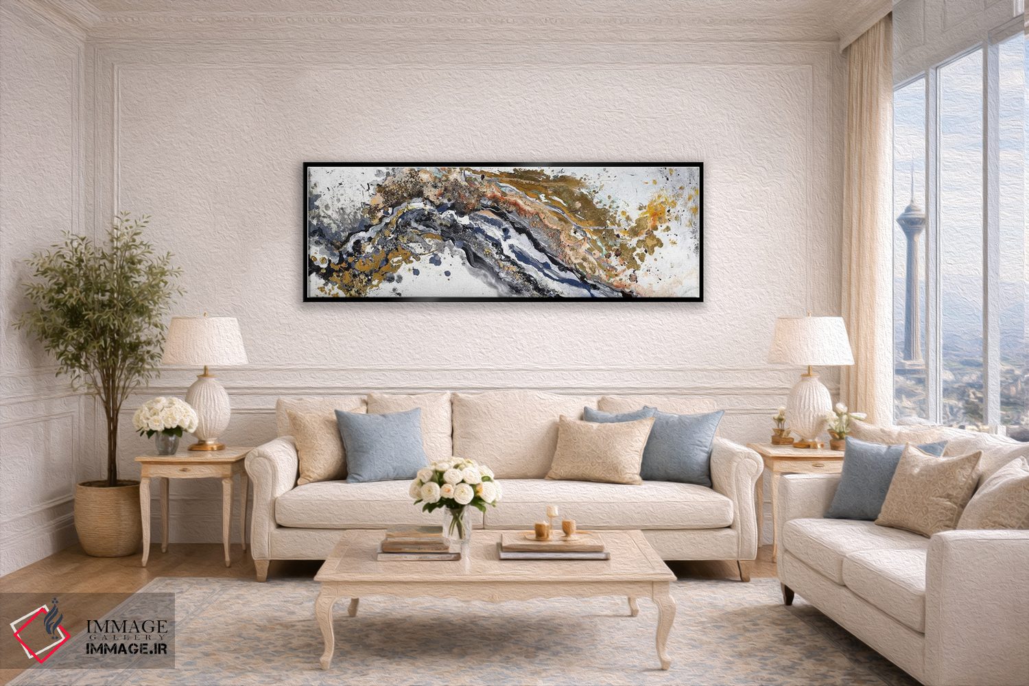 تابلو دکوراتیو آشوب اثر پاتریشیا پینتو - D5B