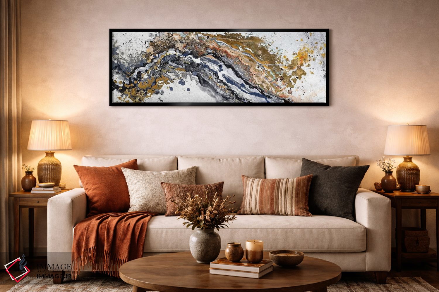 تابلو دکوراتیو آشوب اثر پاتریشیا پینتو - D6B