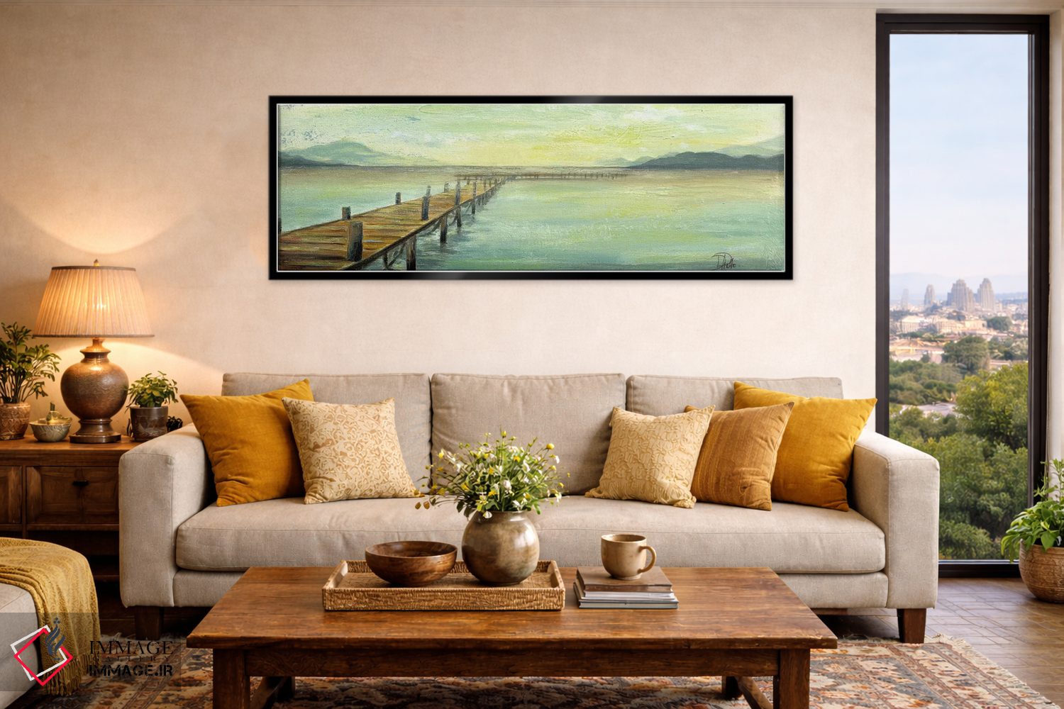 تابلو دکوراتیو دریاچه آرام اثر پاتریشیا پینتو - D6B