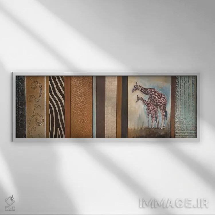 تابلو دکوراتیو آفریقای من I اثر پاتریشیا پینتو - نمای قابدار سفید