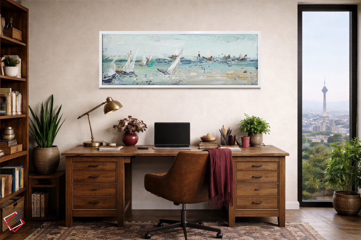 تابلو دکوراتیو ماجراجویی آبی اثر پاتریشیا پینتو - D2W