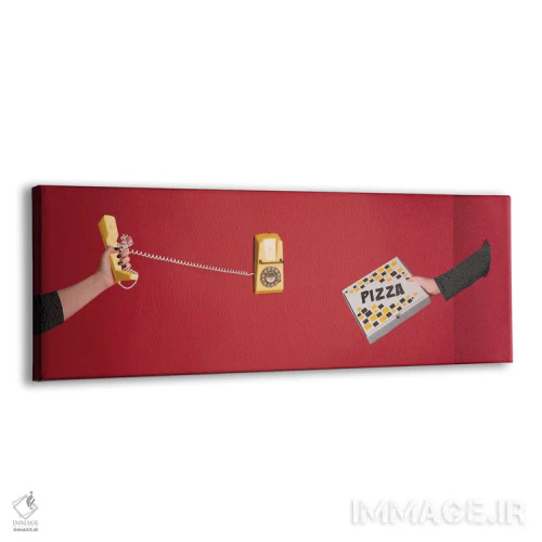 تابلو دکوراتیو پیتزا اکسپرس اثر پپینو د مار - نمای پرسپکتیو محصول