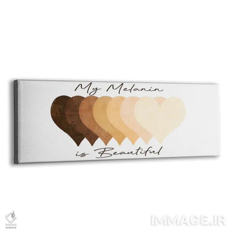 تابلو دکوراتیو ملانین زیبا اثر مارکوس پرایم - نمای پرسپکتیو محصول