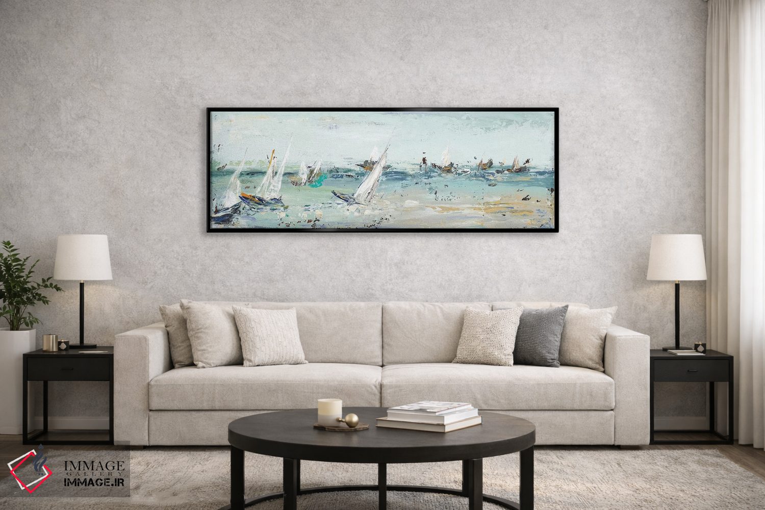 تابلو دکوراتیو ماجراجویی آبی اثر پاتریشیا پینتو - D6B