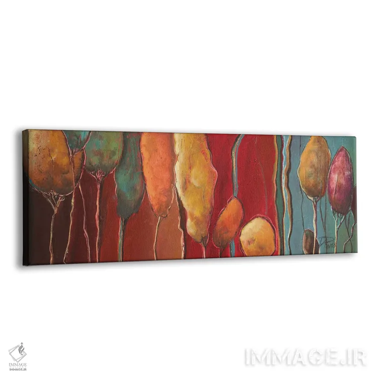 تابلو دکوراتیو درختان مدرن I اثر پاتریشیا پینتو - نمای پرسپکتیو محصول