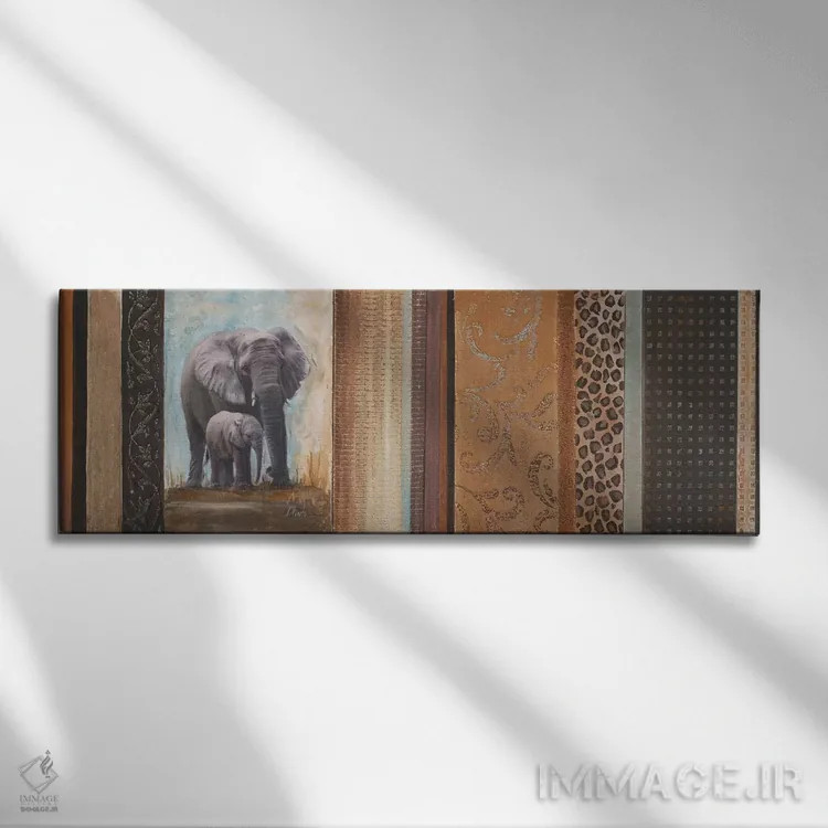 تابلو دکوراتیو آفریقا میا II اثر پاتریشیا پینتو - نمای روبهرو روی دیوار