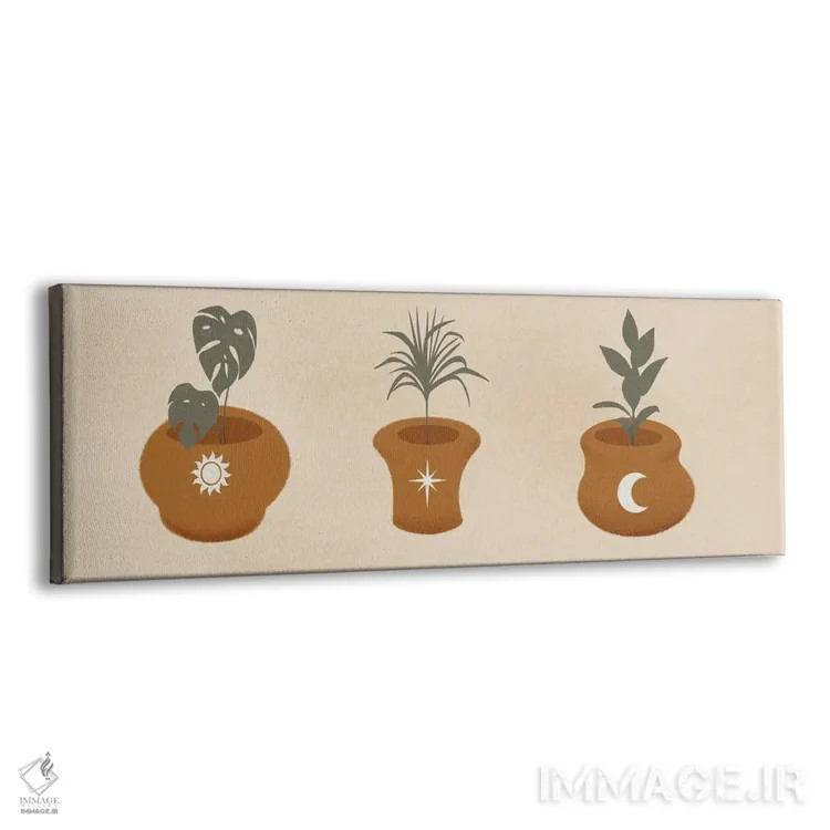 تابلو دکوراتیو گیاهان آسمانی یک اثر مارکوس پرایم - نمای پرسپکتیو محصول