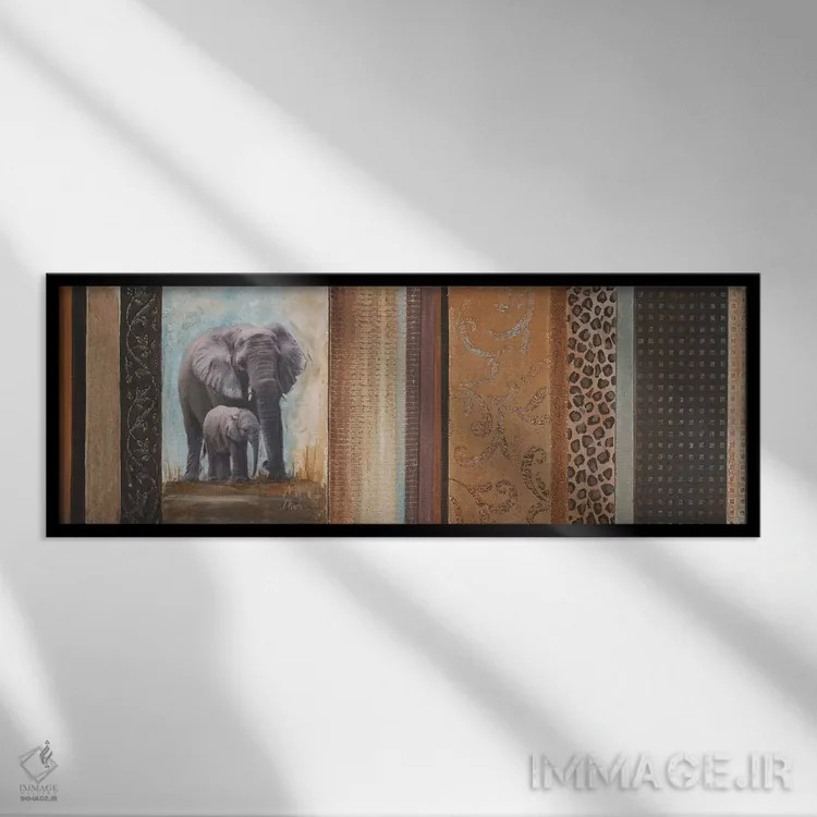 تابلو دکوراتیو آفریقا میا II اثر پاتریشیا پینتو - نمای قابدار مشکی