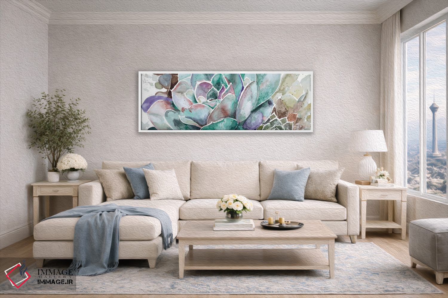 تابلو دکوراتیو گل بیابانی اثر پاتریشیا پینتو - D4W