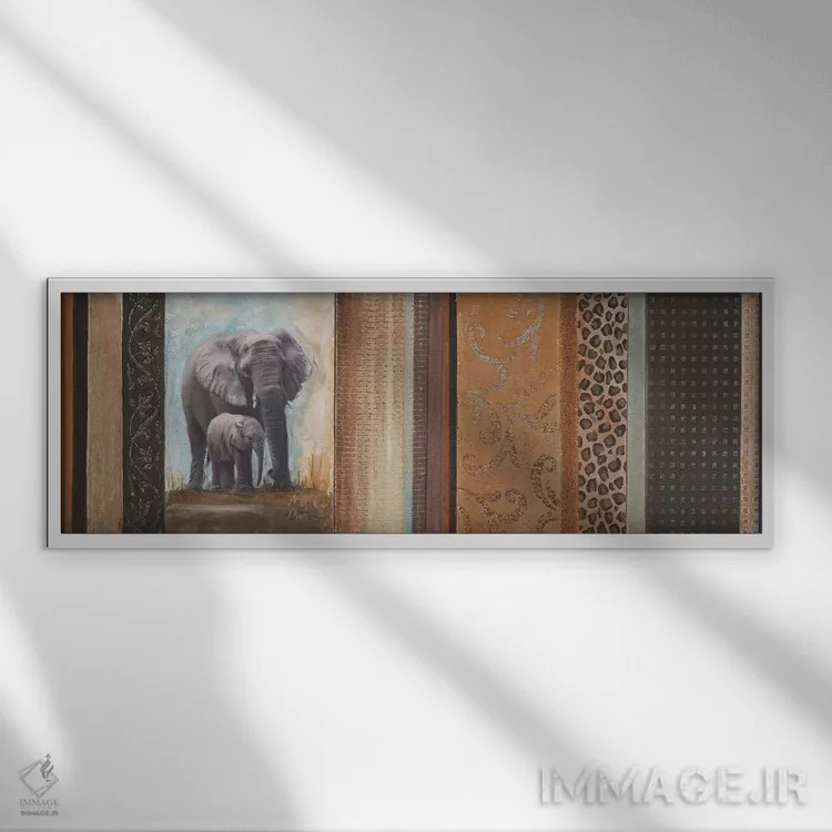 تابلو دکوراتیو آفریقا میا II اثر پاتریشیا پینتو - نمای قابدار سفید