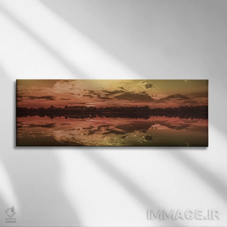 تابلو دکوراتیو تعطیلات غروب آفتاب دو اثر مارکوس پرایم - نمای روبهرو روی دیوار