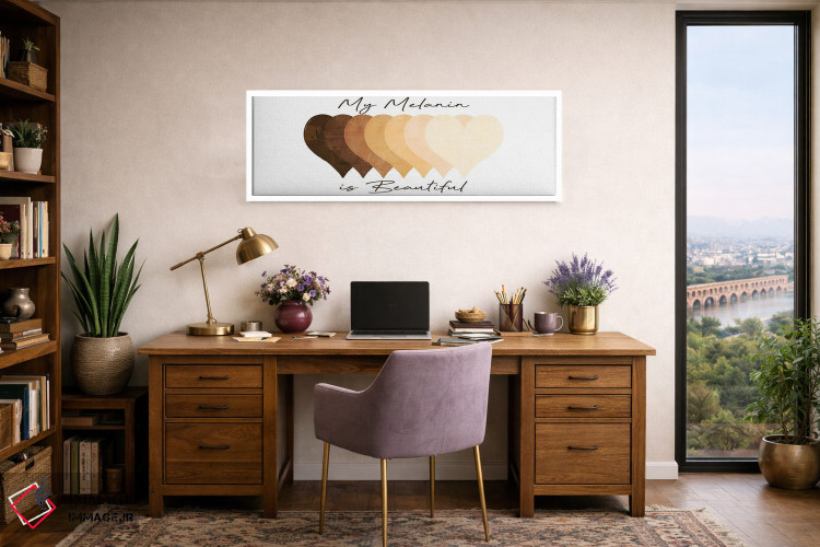 تابلو دکوراتیو ملانین زیبا اثر مارکوس پرایم - D1W