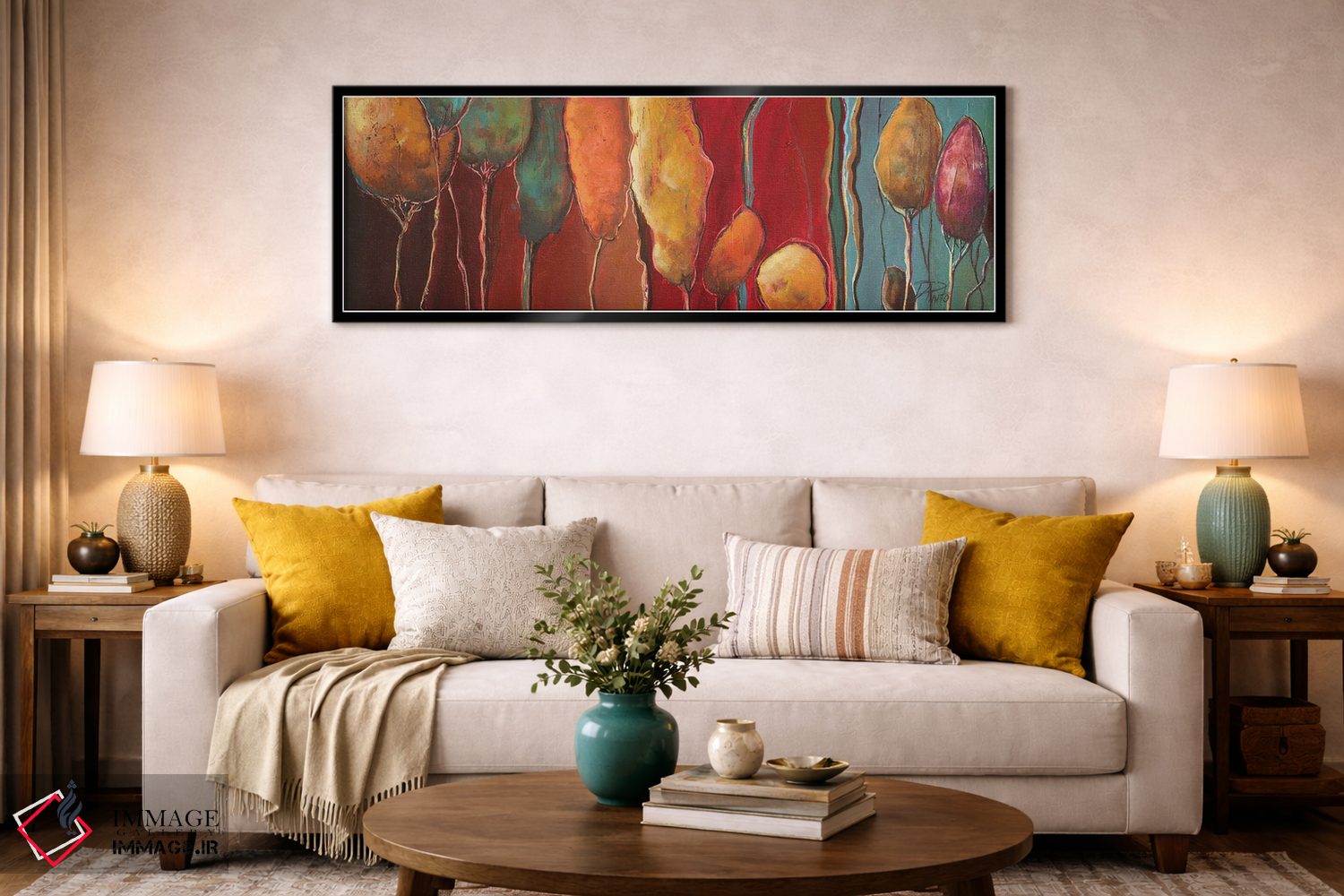 تابلو دکوراتیو درختان مدرن I اثر پاتریشیا پینتو - D2B